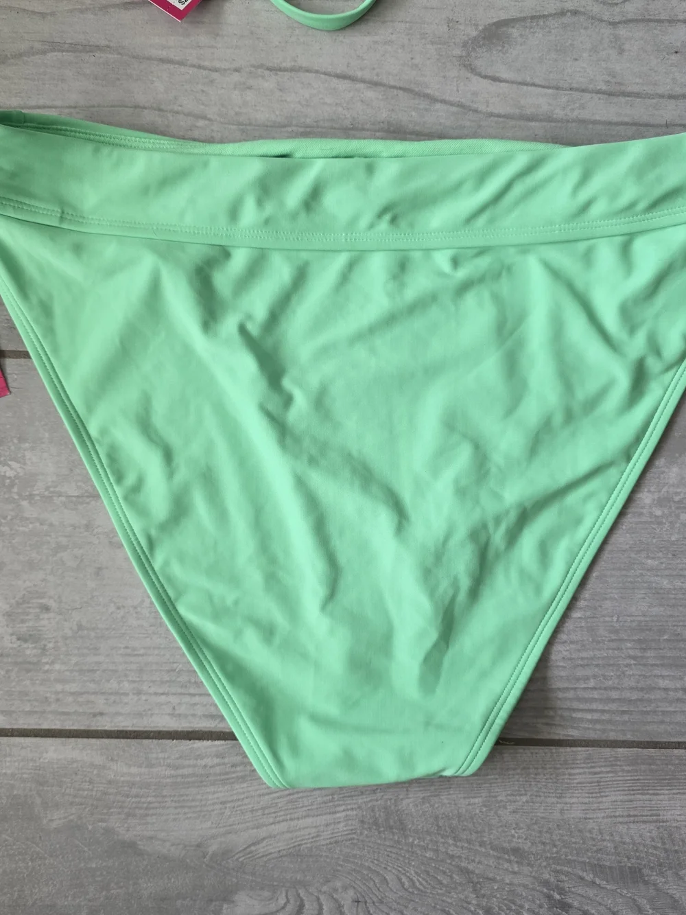 💚NWT Xhilaration Bright Mint Green Bikini D/DD Top XL High Waist💚